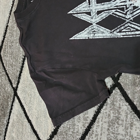 DEF LEPPARD LEOPARD GRAPHIC CREW-NECK BLACK COTTON TEE-SHIRT MEDIUM - Picture 5 of 11